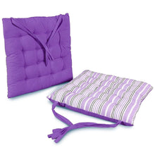 Cargar imagen en el visor de la galería, Cojín Acolchado para Silla en Algodón y Poliéster 37 x 37 cm - Decoración Hogar - Ideal para Sillas