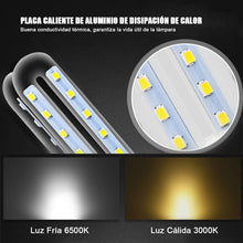 Cargar imagen en el visor de la galería, Pack 2 Bombillas LED PLC 2 Pines Tubo 2U Maiz G24, Luz Fría Blanca No regulable