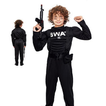 Cargar imagen en el visor de la galería, Disfraz Agente Swat Musculoso Profesiones Niño Infantil para Carnaval Fiesta Teatro