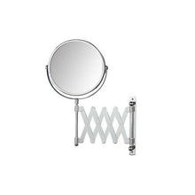 Cargar imagen en el visor de la galería, Espejo de pared armónica con soporte extensible aumento x2, 21 cm, Ø17 cm, para baño maquillaje afeitar - Gerimport