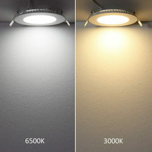 Cargar imagen en el visor de la galería, Panel LED ultrafino redondo, foco 24 W -3000K, 6500K