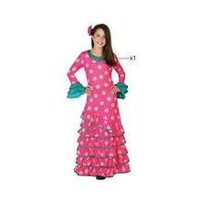 Cargar imagen en el visor de la galería, Disfraz Sevillana Flamenco, rosa, Niña Infantil para Carnaval Fiesta Teatro