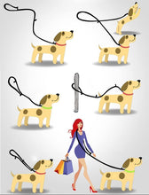 Cargar imagen en el visor de la galería, Correa para Perro Mascotas Correa de Perro Doble Ajustable Varias Posiciones L