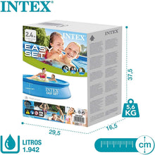 Cargar imagen en el visor de la galería, Piscina Hinchable Redonda INTEX, Ø244x61 cm, capacidad 1.942 L, Piscina Easy Set