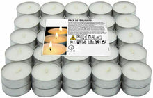Cargar imagen en el visor de la galería, Velas de té Anti Humo, XXL Larga Duración 4 Horas. Vela Blanca tealight,10-100