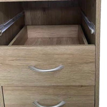 Cargar imagen en el visor de la galería, Mueble Mesita de Noche Armario de 3 cajones CÓMODA MDF 40 mm Habitacion dormitorio 38x34x60 cm