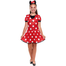 Cargar imagen en el visor de la galería, Disfraz Ratoncita Lunares Blancos Niña Infantil para Carnaval Fiesta Teatro
