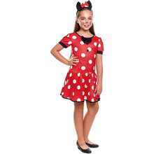 Cargar imagen en el visor de la galería, Disfraz Ratoncita Lunares Blancos Niña Infantil para Carnaval Fiesta Teatro