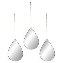 Cargar imagen en el visor de la galería, Pack 3 Espejos Pared Decorativos Plateados dorados Casa Habitación Salón