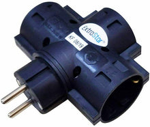 Cargar imagen en el visor de la galería, PACK 2 Ladrones Adaptadores Triple Schuko 16 A 250v 3680W