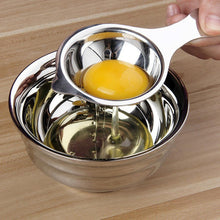 Cargar imagen en el visor de la galería, Separador huevos acero inoxidable de yema de huevo blanca