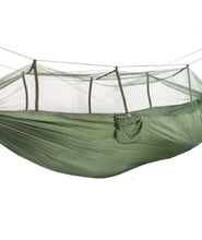 Cargar imagen en el visor de la galería, Hamaca colgante con mosquitera para protegerte de los insectos al aire libre 260 x 140 cm