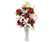 Cargar imagen en el visor de la galería, Ramo de Flores secas Artificiales Cementerio Mesa Decoración Boda hogar regalo