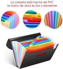 Cargar imagen en el visor de la galería, Clasificadores Carpeta fuelle de Acordeón Archivadora Extensible Portátil A4