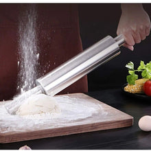 Cargar imagen en el visor de la galería, Rodillo De Acero Inoxidable Para Repostería 44 x 5 cm cocina