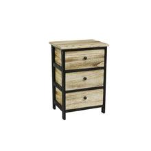 Cargar imagen en el visor de la galería, Mueble auxiliar Cajonera 3 Cajones Madera vintage dormitorio hogar estanteria