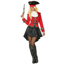 Cargar imagen en el visor de la galería, Disfraz Pirata, Capitán Mujer Adulto para Carnaval Fiesta Teatro Cumpleaño