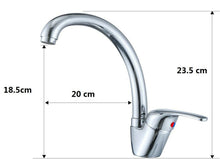 Cargar imagen en el visor de la galería, Grifo de Cocina para Fregadero Monomando Caño giratorio agua fría y caliente