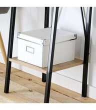 Cargar imagen en el visor de la galería, Mueble Estantería De Almacenamiento 4 Niveles Estructura De Metal Tablero Madera