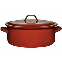 Cargar imagen en el visor de la galería, La estrella - Cacerola ESMALTADA Con Tapa marrón Teja