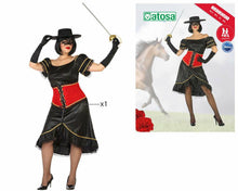 Cargar imagen en el visor de la galería, Disfraz Enmascarada Mujer Adulto Vestido Negro Para Fiestas Carnaval Halloween Teatro