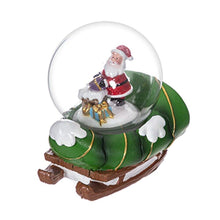 Cargar imagen en el visor de la galería, Bola cristal de agua nieve Papá noél con luz multicolor Led decorativa navideña