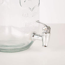 Cargar imagen en el visor de la galería, Tarro dispensador con grifo y tapa Volga 4 Litro Cristal Bebida