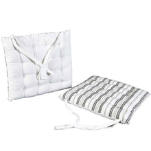 Cargar imagen en el visor de la galería, Cojín Acolchado para Silla en Algodón y Poliéster 37 x 37 cm - Decoración Hogar - Ideal para Sillas