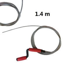 Cargar imagen en el visor de la galería, DESATASCADOR DE TUBERIAS VARIOS MEDIDA FREGADERO DESAGUE MUELLE ESPIRAL METALICO
