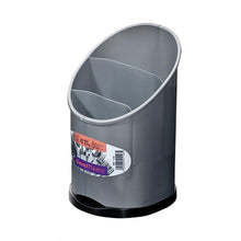 Cargar imagen en el visor de la galería, Escurrecubiertos Ovalado con Bandeja Elegance para utensilios cubierto de cocina