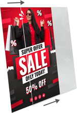 Cargar imagen en el visor de la galería, Porta cartel Portafoto Marco de foto metacrilato Especial para informaciones restaurantes tarifas evento