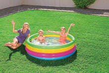 Cargar imagen en el visor de la galería, Piscina Hinchable Infantil 4 anillas colores inflable niños ø1.57 x H46 CM
