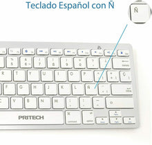 Cargar imagen en el visor de la galería, Teclado Español Ultra-Delgado Inalámbrico Bluetooth para iOS y MacOs