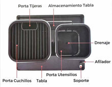Cargar imagen en el visor de la galería, TACOMA ACERO INOX + ORGANIZADOR COCINA ACERO INOX +TABLA, ORGANIZADOR COCINA
