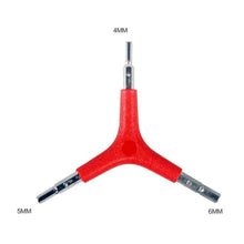 Cargar imagen en el visor de la galería, Llave Allen Forma Y Herramienta Acero Chapado Reparación de bicicletas de 4/5/6m