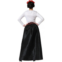 Cargar imagen en el visor de la galería, Disfraz Catrina Esqueleto Mexicana Mejicana Mujer Adulto Halloween Carnaval