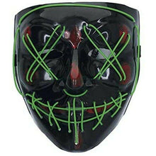 Cargar imagen en el visor de la galería, Máscara Asesino Purgador Luz LED Máscara Luminosa Carnaval Halloween Accesorios