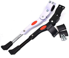 Cargar imagen en el visor de la galería, Caballete Lateral Ajustable, Pata Pie de Cabra para Bicicleta, Soporte de Bicicleta Altura Ajustable Aleación Aluminio Robusta Pata de Cabra para Bicicleta de Plegable Montaña