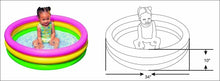 Cargar imagen en el visor de la galería, Piscina hinchable 3 aros +base hinchable 61 x 22 cm, 28 l