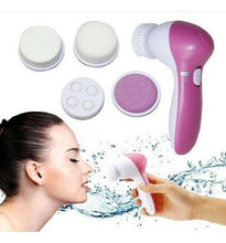 Cargar imagen en el visor de la galería, Masajeador cara facial electrico facil uso limpiador cuiado con cepillo 6 en 1