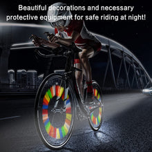 Cargar imagen en el visor de la galería, 72 piezas Bandas Reflectores para Radios de bicicleta reflectantes noctilucente