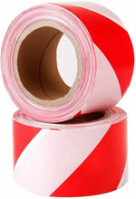 Cargar imagen en el visor de la galería, Cinta de Balizamiento Rojo y Blanco 100 m x 70 mm No Adhesivo (1 Rollo)