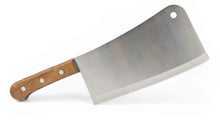Cargar imagen en el visor de la galería, Cuchillo cocinero carnicero cortar carne hacha mango de madera
