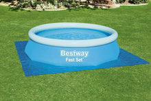 Cargar imagen en el visor de la galería, Tapiz de Suelo Protector para Piscina Bestway – PVC Resistente Azul