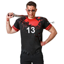 Cargar imagen en el visor de la galería, Disfraz Camiseta Jugador Rugby Sangrienta Hombre Para Halloween Carnaval Teatro