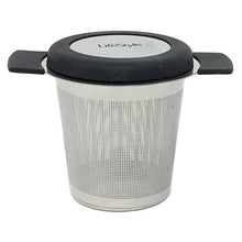 Cargar imagen en el visor de la galería, Filtro para infusiones té acero inox con tapa y soporte