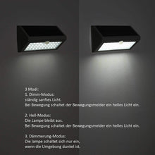 Cargar imagen en el visor de la galería, Lámpara LED solar 500LM con Detector de movimiento inalámbrico IP44 BLANCA