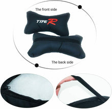 Cargar imagen en el visor de la galería, Kit de 2 Cojines Almohadas para Reposacabezas Asiento del Coche 26x17x9cm
