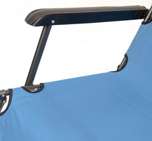 Cargar imagen en el visor de la galería, Silla Tumbona Plegable 79 x 46,5 x 153 cm Hamaca Regulable Multiposiciones de Metal - Ideal para
