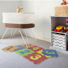 Cargar imagen en el visor de la galería, Baldosa Alfombra puzzle goma eva infantil de números con 10 piezas de 30x30 cm